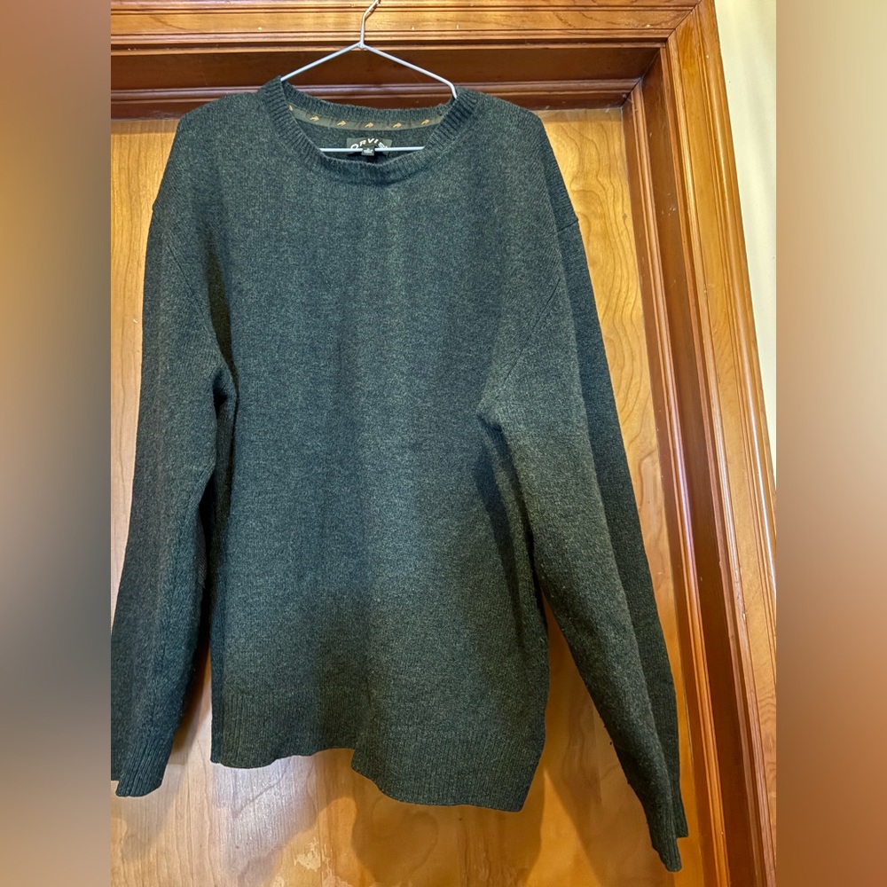 Orvis Charcoal Knit Pullover